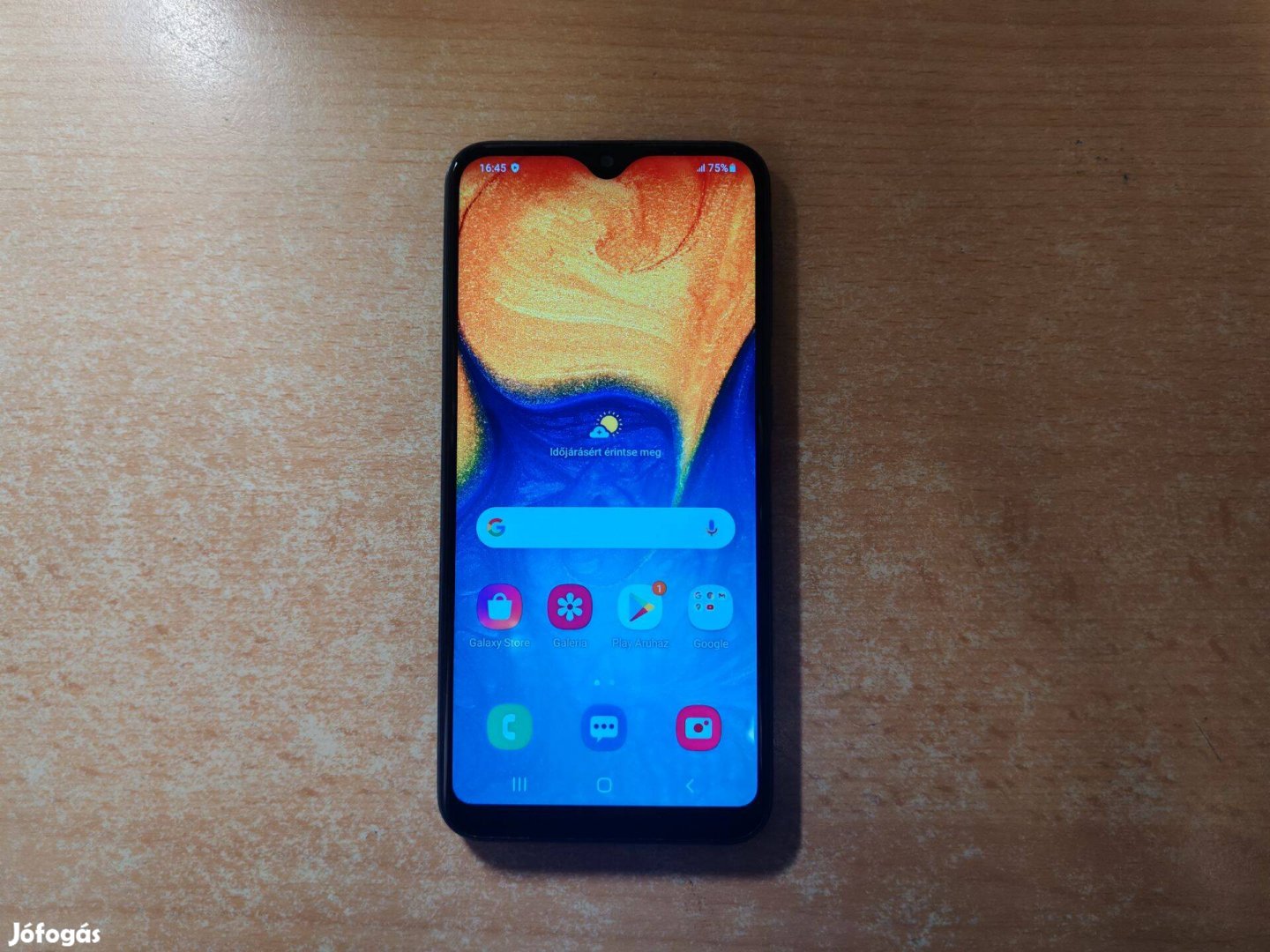 Samsung Galaxy A20e Dual Újszerű Kék Garis !