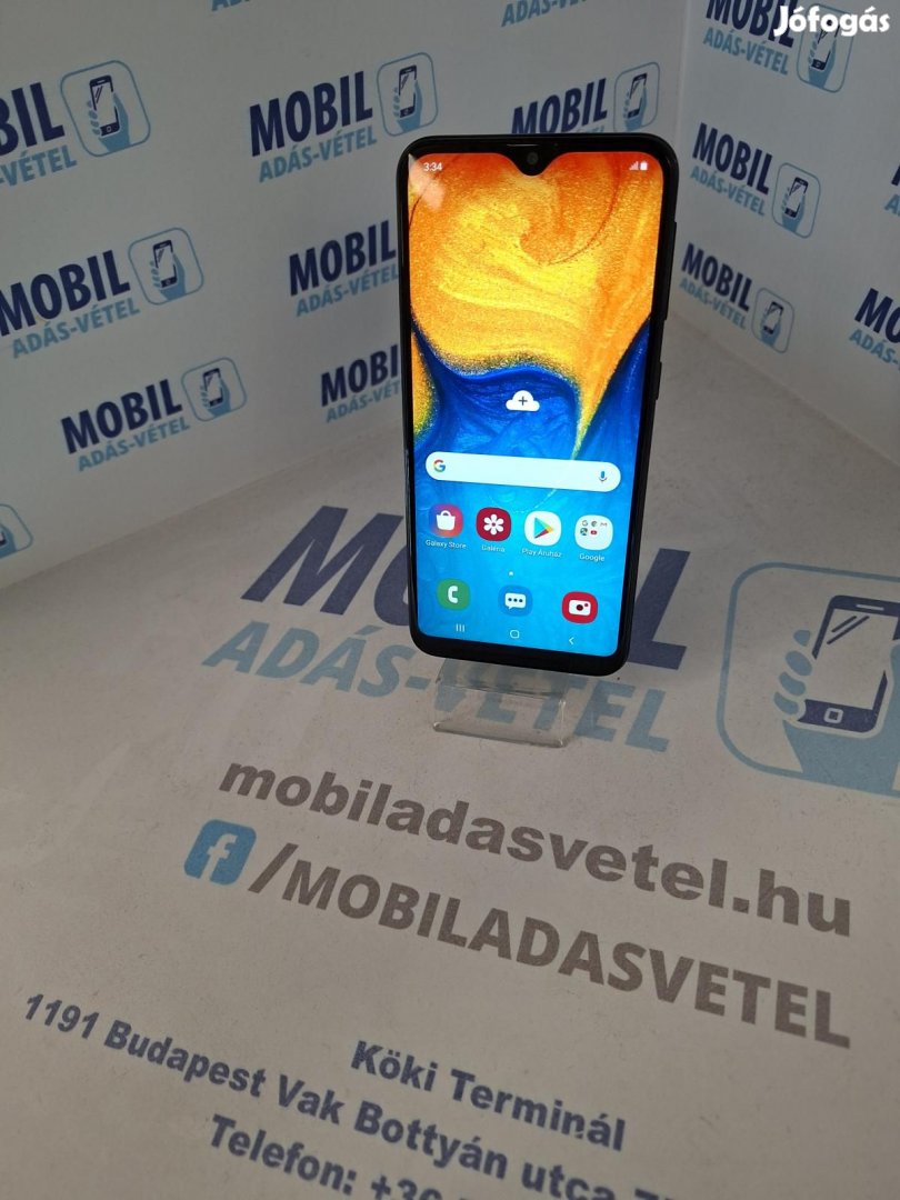 Samsung Galaxy A20e Kártyafüggetlen 32 GB 3 GB Ram, 12 hó