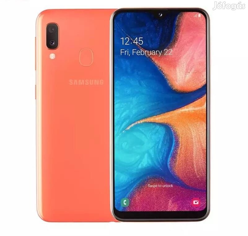 Samsung Galaxy A20e (32GB)  - Szín: Korall