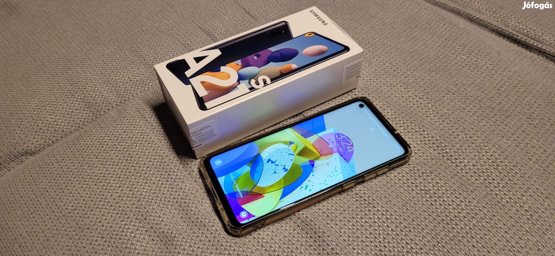 Samsung Galaxy A21S fekete