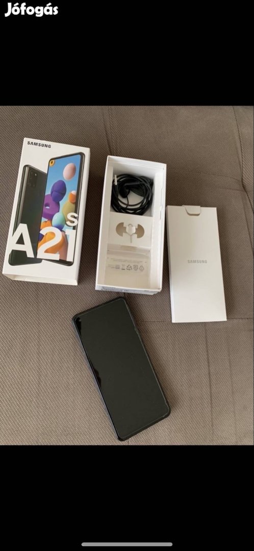 Samsung Galaxy A21s 32 GB, dual SIM, fekete, kártyafüggetlen