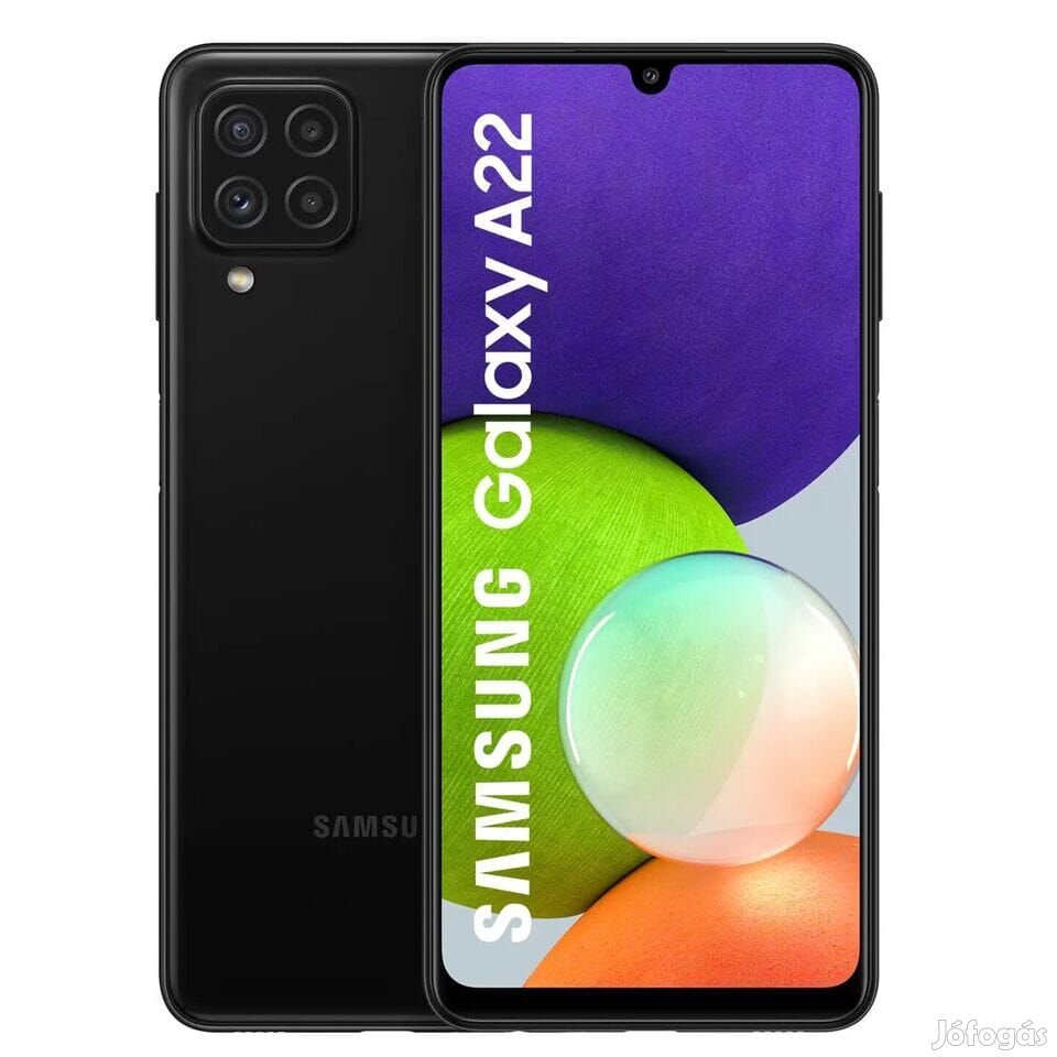 Samsung Galaxy A22 (64GB)  - Szín: Fekete