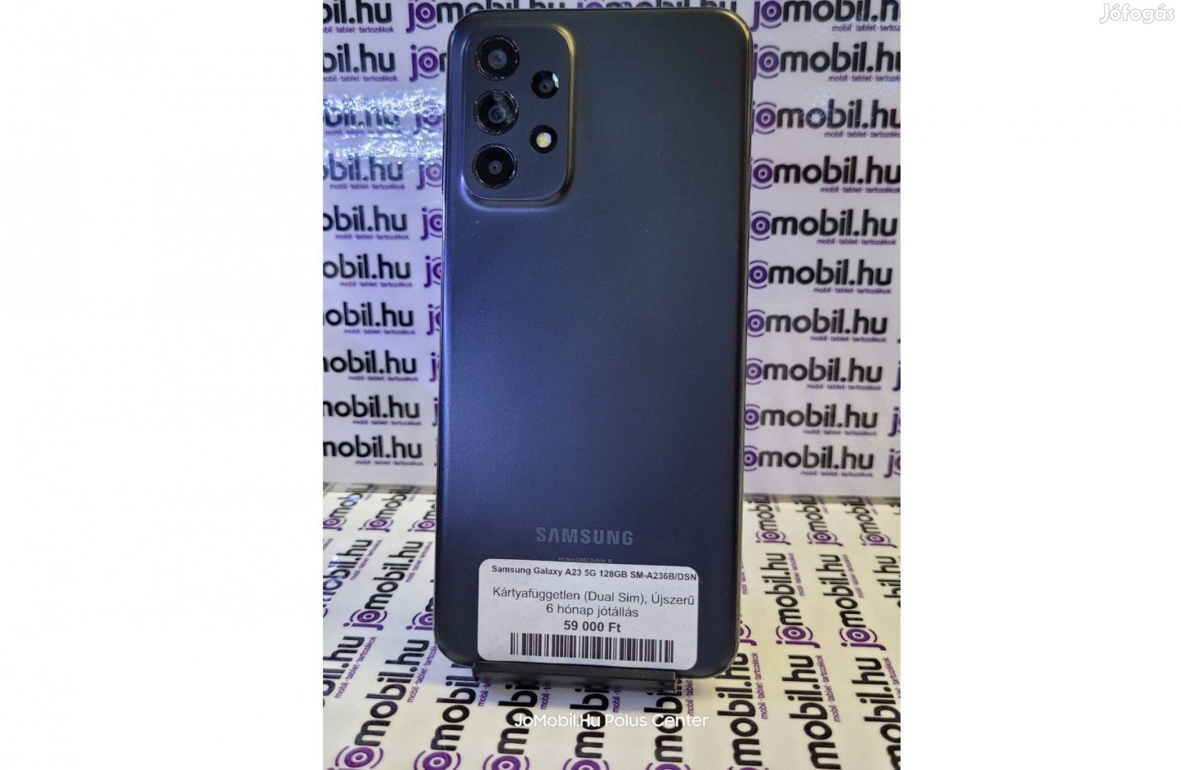 Samsung Galaxy A23 5G 4/128GB Fekete Független Jótállással