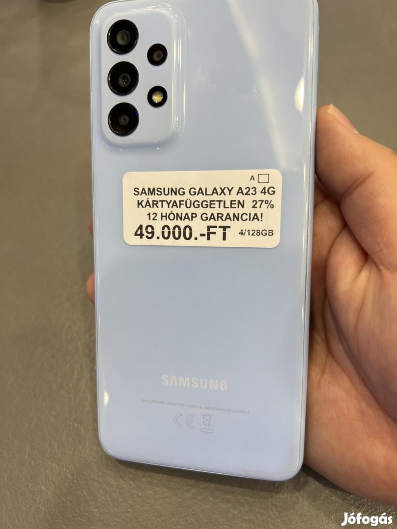 Samsung Galaxy A23 Dual Sim 128 GB, 12 hó garancia