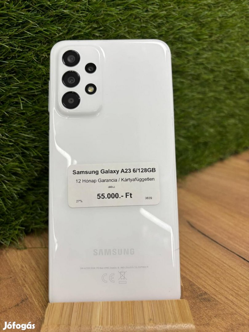 Samsung Galaxy A23 Kártyafüggetlen 128 GB, 12 hó garancia