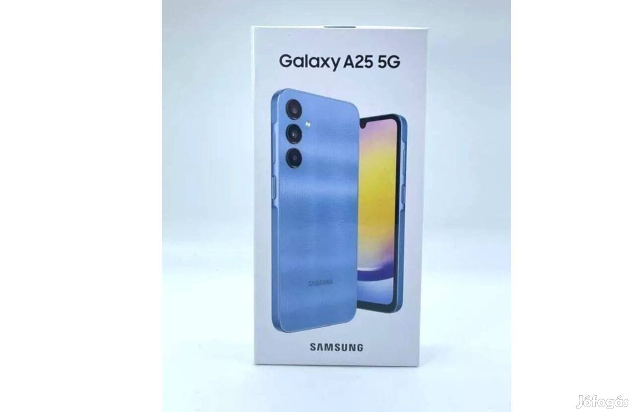 Samsung Galaxy A25 5G 128GB Blue, Bontatlan, Új, 1 Év Garancia