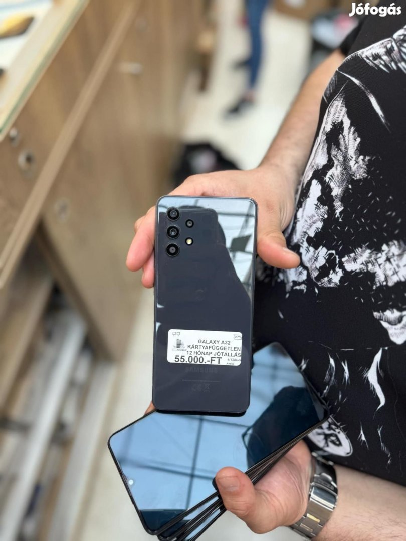 Samsung Galaxy A32 4G Kártyafüggetlen 128 GB, 12 hó garancia
