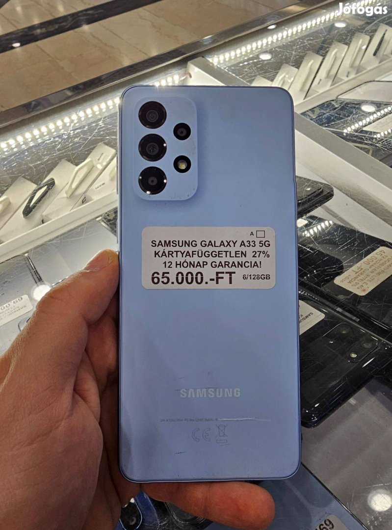 Samsung Galaxy A33 5G 6/128GB kártyafüggetlen