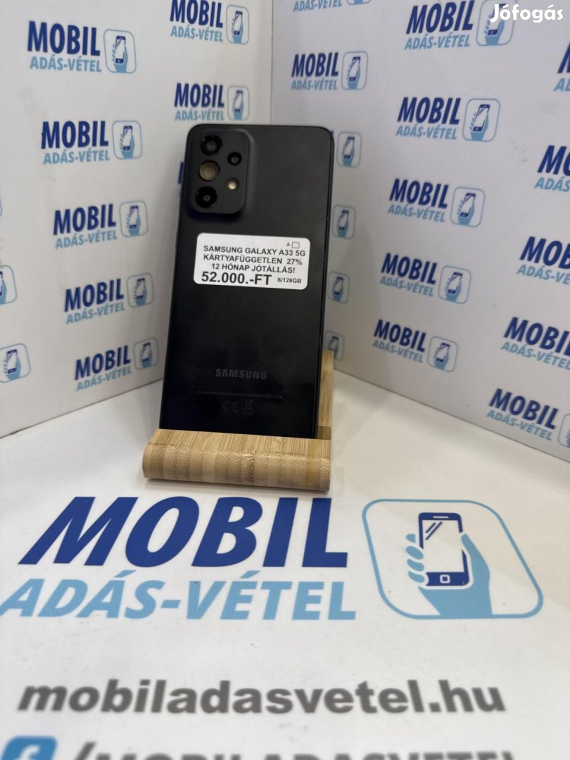 Samsung Galaxy A33 5G Dual Sim 128 GB, 12 hó garancia