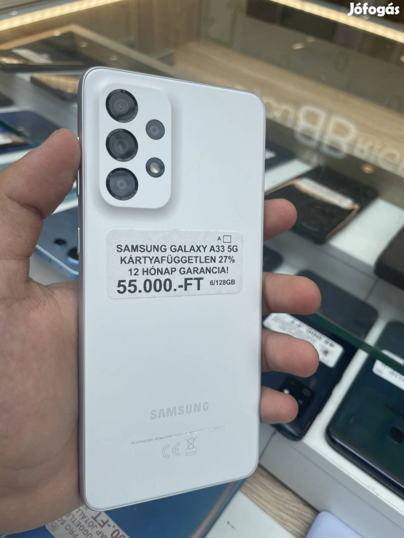 Samsung Galaxy A33 5G (12 hónap jótállással)