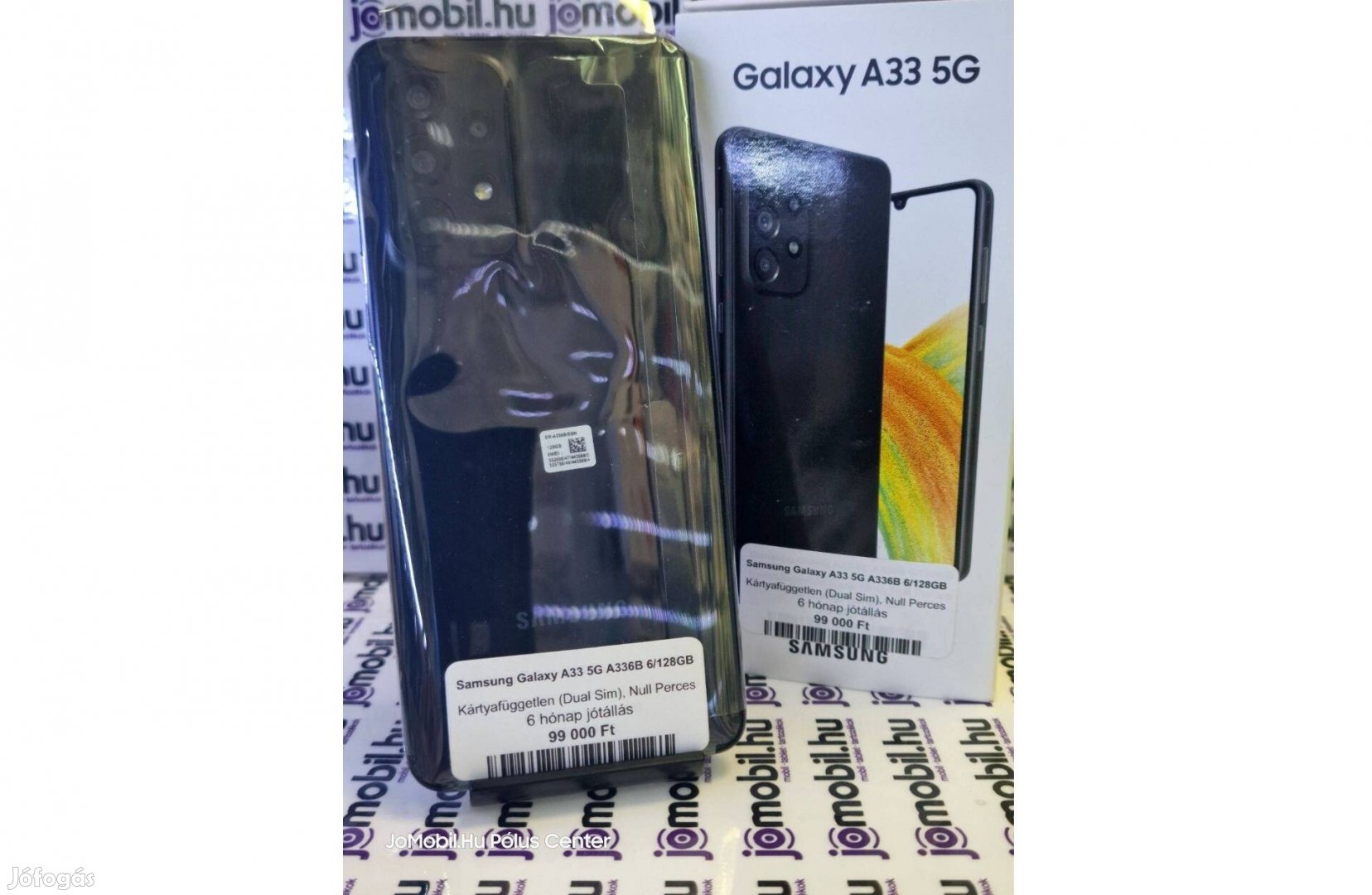Samsung Galaxy A33 SM-A336 6/128GB Fekete Null Perc Független Jótállás
