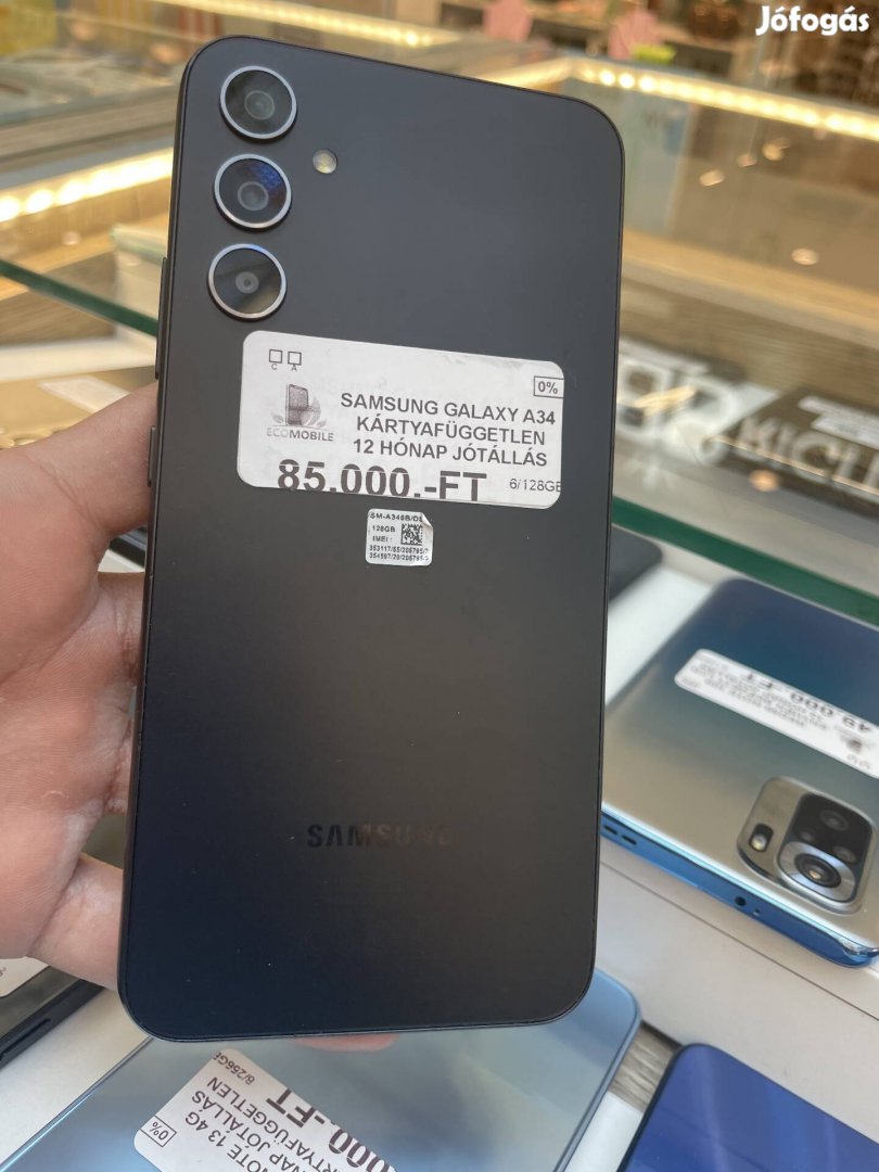 Samsung Galaxy A34(12 hónap jótállással)