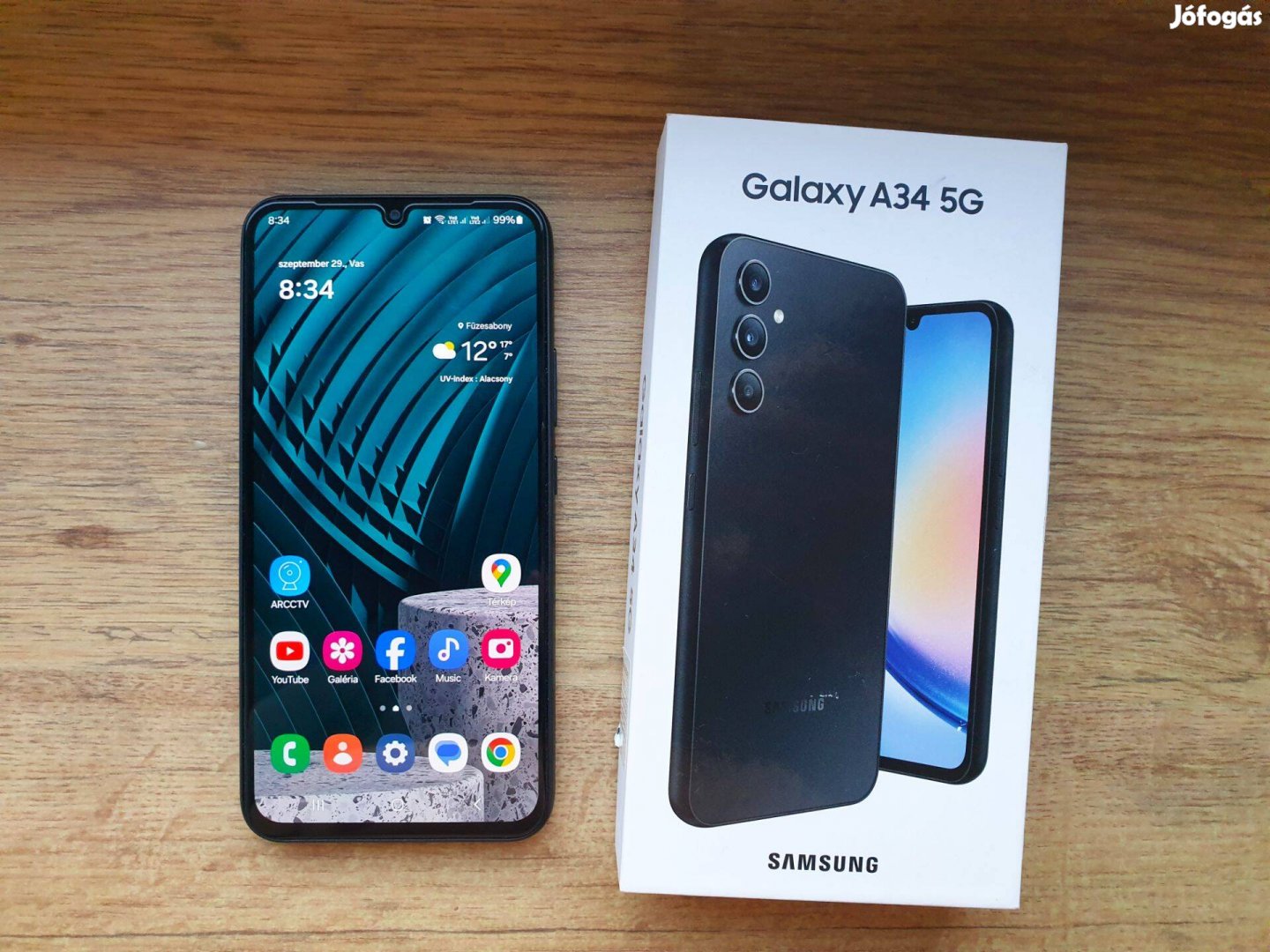 Samsung Galaxy A34 5G , 8/256gb , Euronics vásárlás , Makulátlan !