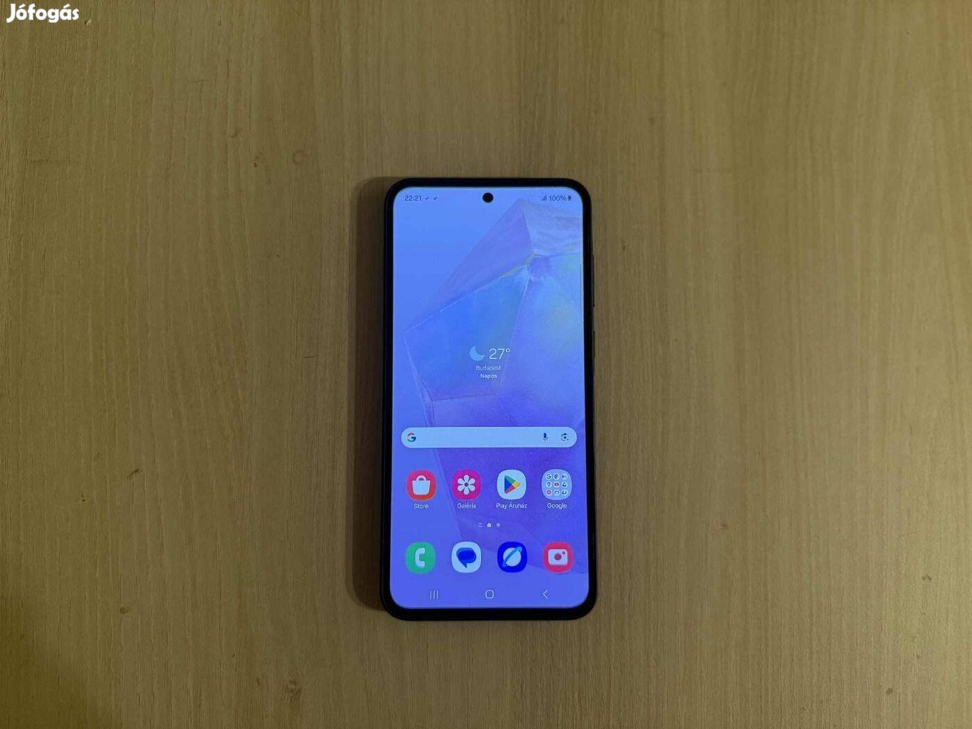 Samsung Galaxy A35 5G 6/128GB Dual Újszerű Navy Garival !