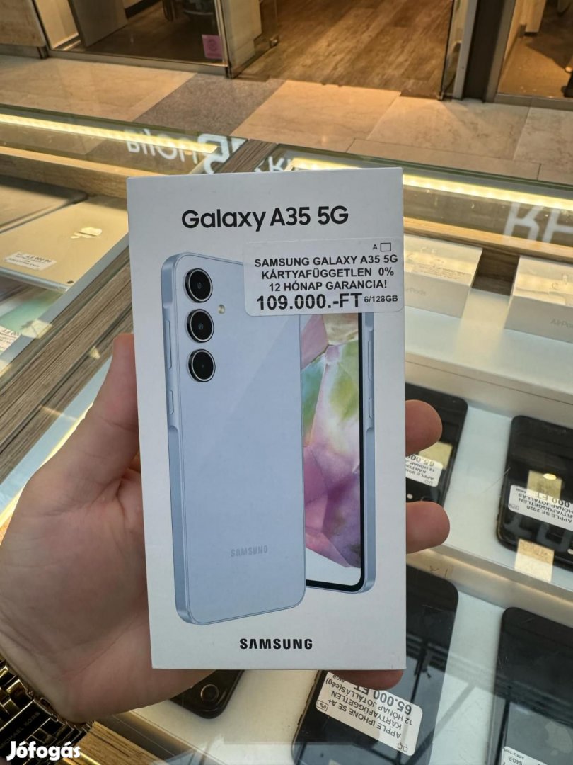 Samsung Galaxy A35 Kártyafüggetlen 128 GB, 12 hó garancia