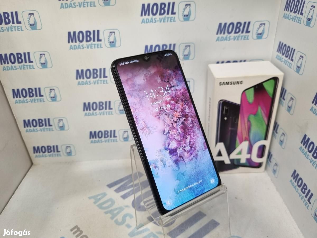 Samsung Galaxy A40 Dual Sim 64 GB, 12 hó garancia