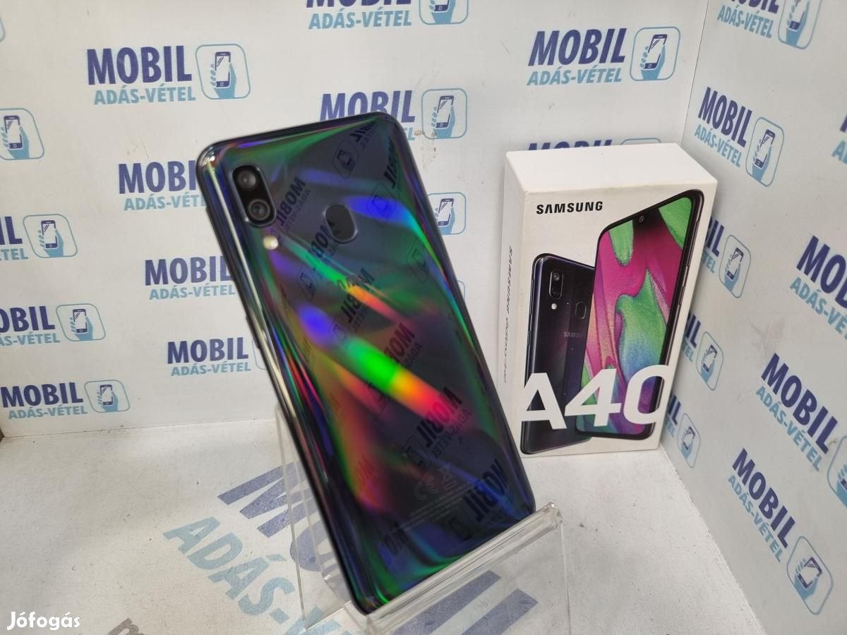 Samsung Galaxy A40 Dual Sim 64 GB, 12 hó garancia