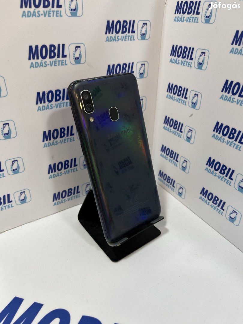 Samsung Galaxy A40 Kártyafüggetlen 64 GB 4 GB Ram, 12 hó garancia