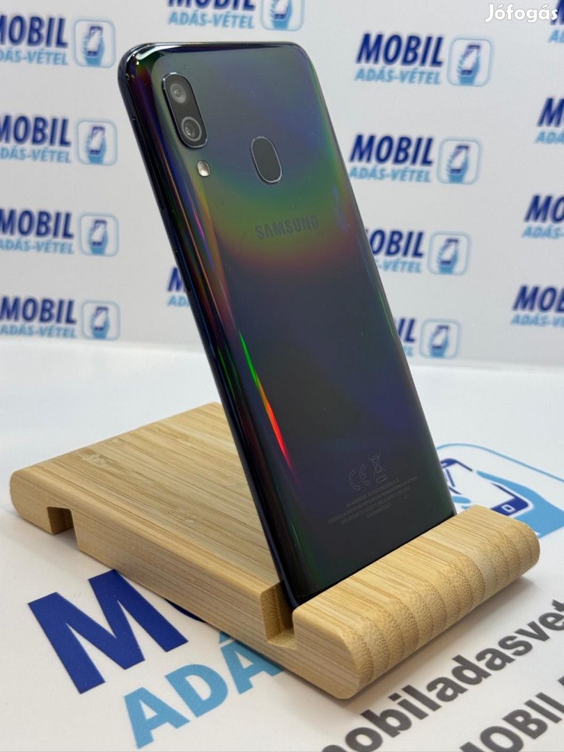 Samsung Galaxy A40 Kártyafüggetlen 64 GB, 12 hó garancia