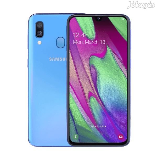 Samsung Galaxy A40 (64GB)  - Akku: 100% - Szín: Kék