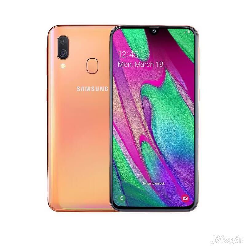 Samsung Galaxy A40 (64GB)  - Szín: Korall