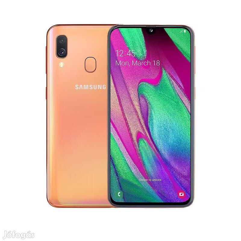 Samsung Galaxy A40 (64GB)  - Szín: Korall