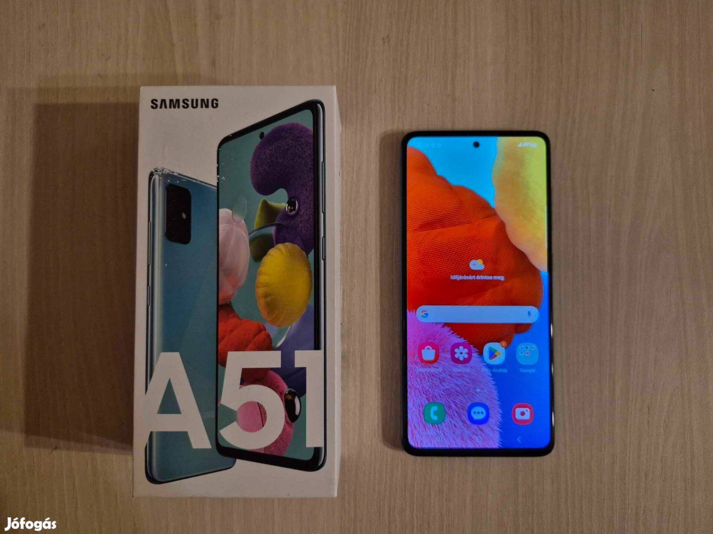 Samsung Galaxy A51 128GB Dual Blue újszerű Garis !