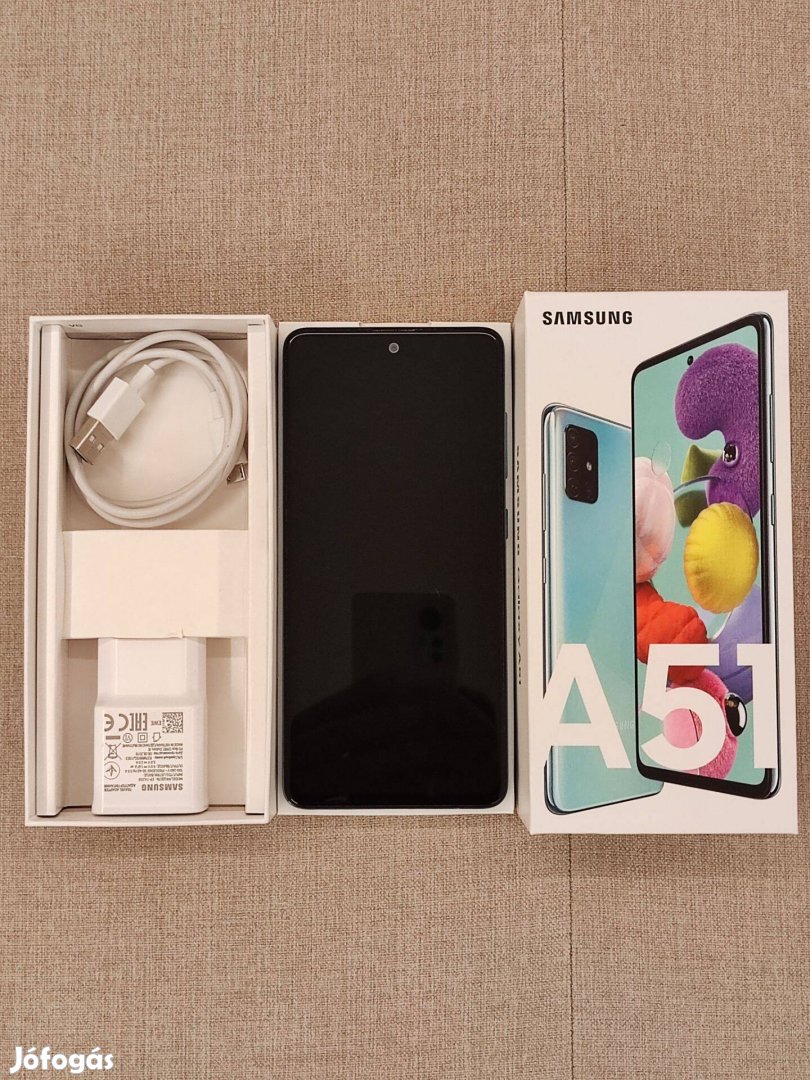 Samsung Galaxy A51 128 GB telefon újszerű, szép, dobozával eladó