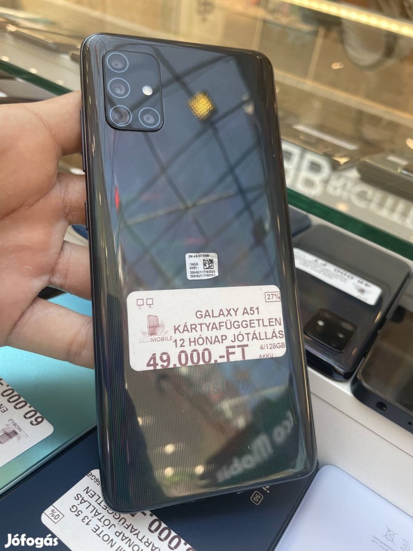 Samsung Galaxy A51(12 hónap jótállással)
