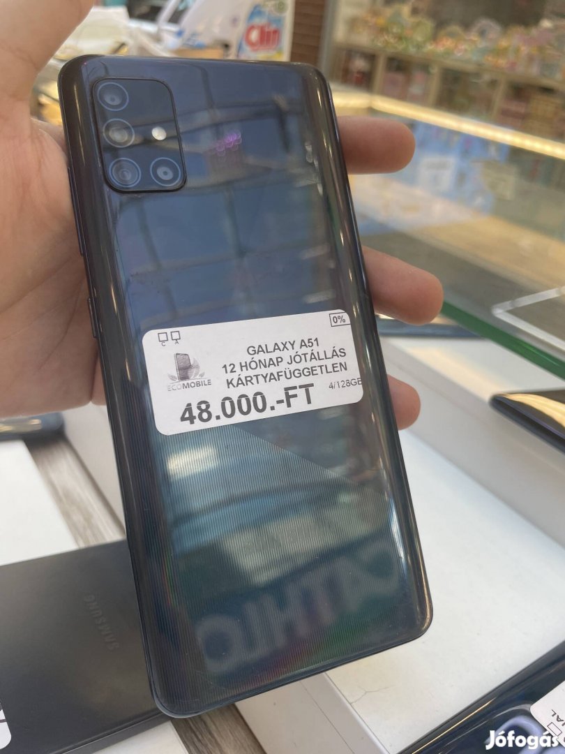 Samsung Galaxy A51(12 hónap jótállással)