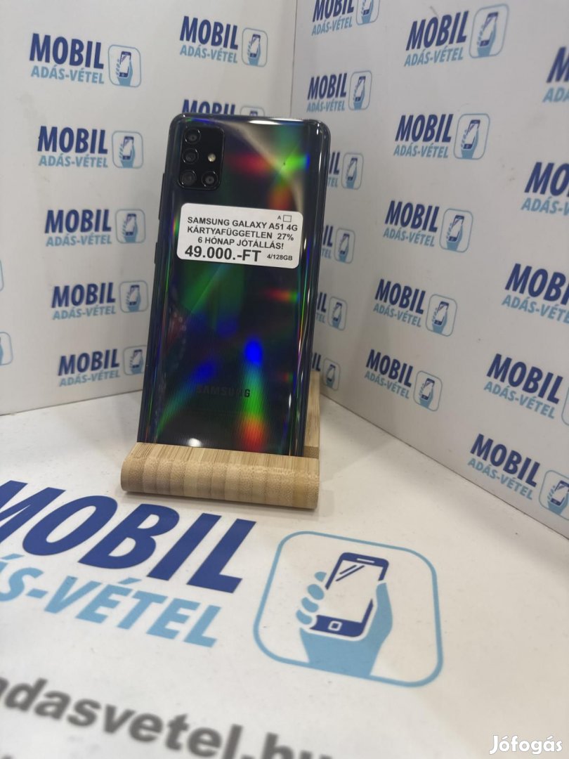 Samsung Galaxy A51 Dual Sim 128 GB, 12 hó garancia