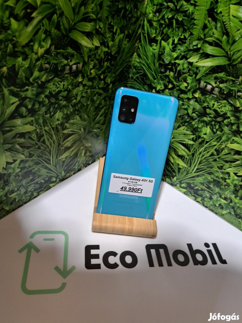 Samsung Galaxy A51 Kártyafüggetlen 128 GB, 12 hó garancia
