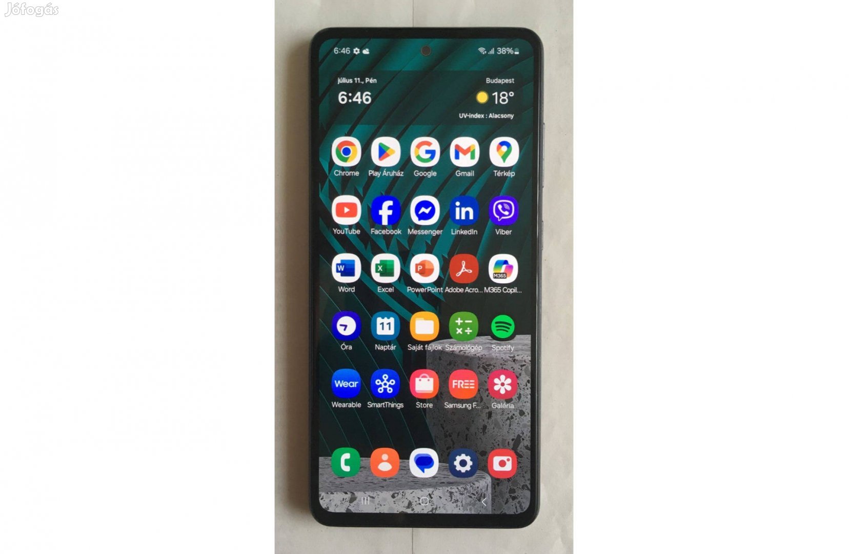 Samsung Galaxy A52 5G 128/6+6 GB okostelefon, független, jó akksi