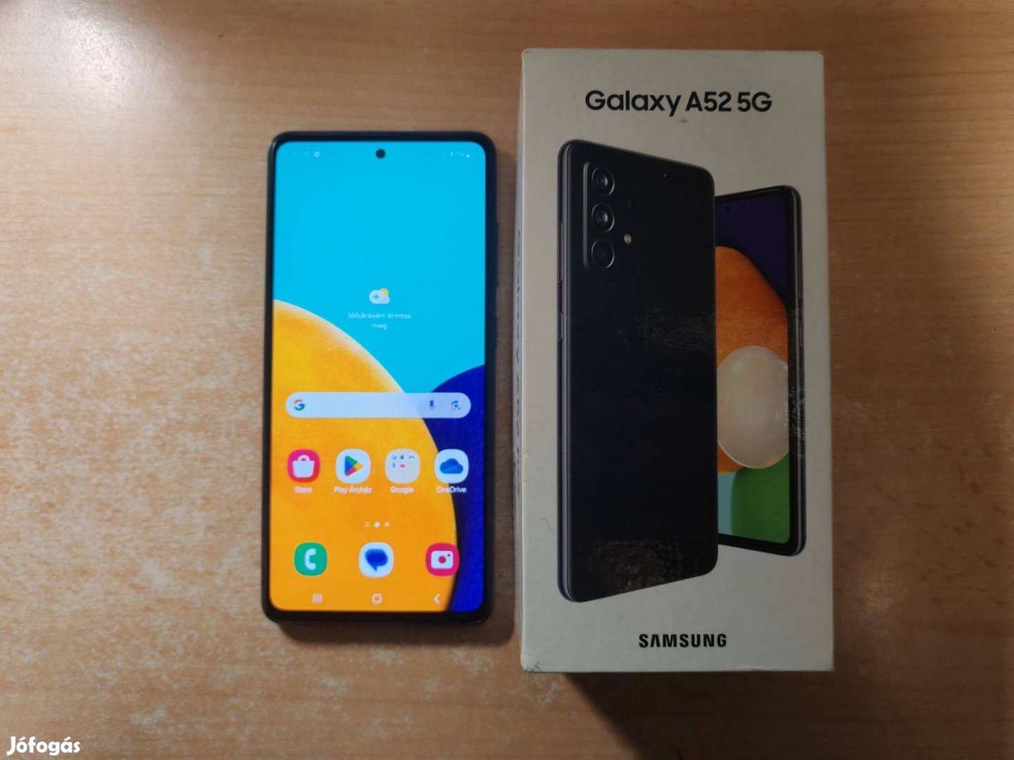 Samsung Galaxy A52 5G 6/128GB Dual Fekete Újszerű Garival !