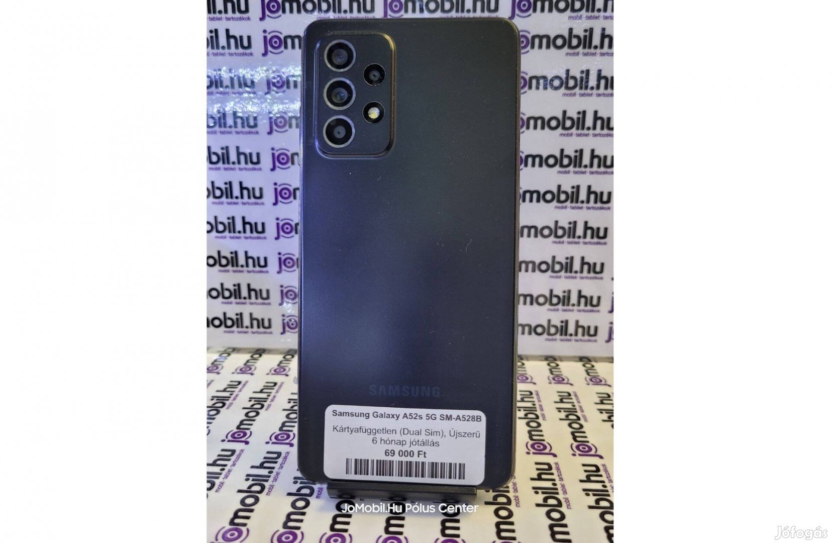 Samsung Galaxy A52s 5G 6/128GB Fekete Független Jótállással