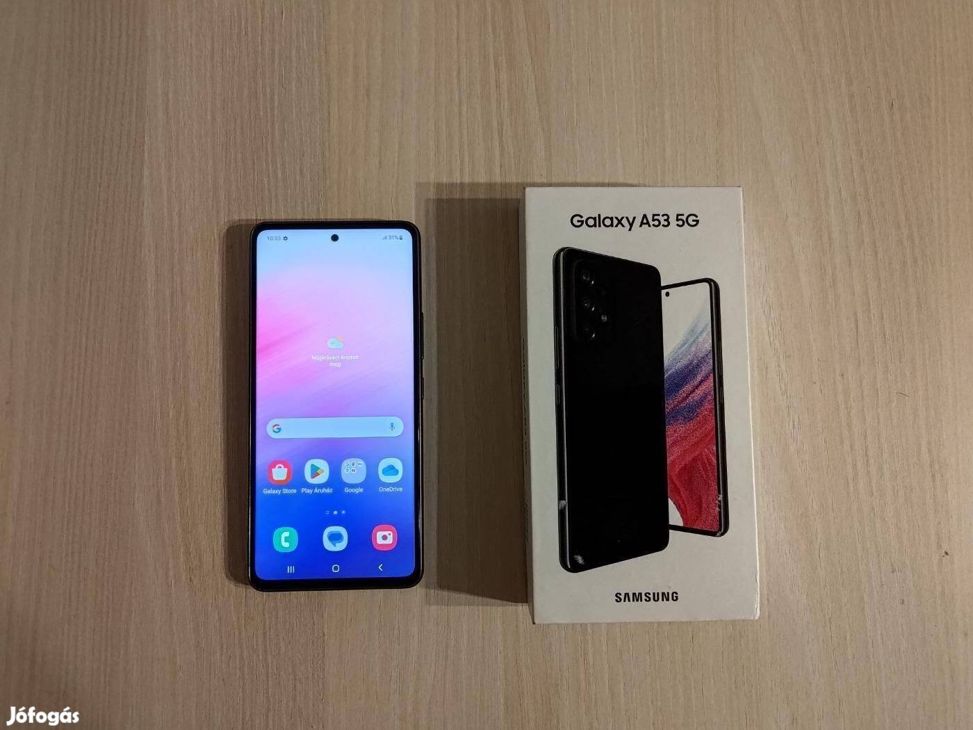 Samsung Galaxy A53 5G 6/128GB Újszerű Dual Black Garis !