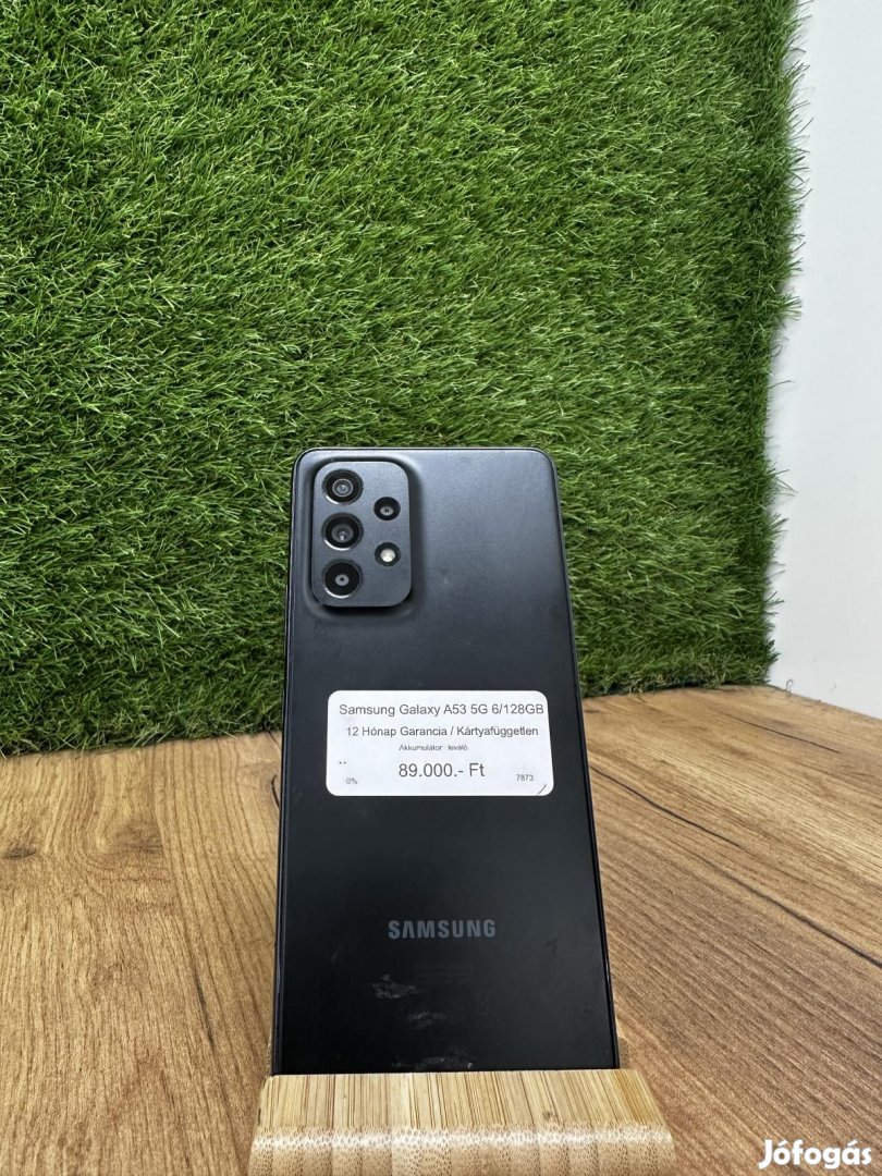 Samsung Galaxy A53 5G Kártyafüggetlen 128 GB, 12 hó garancia