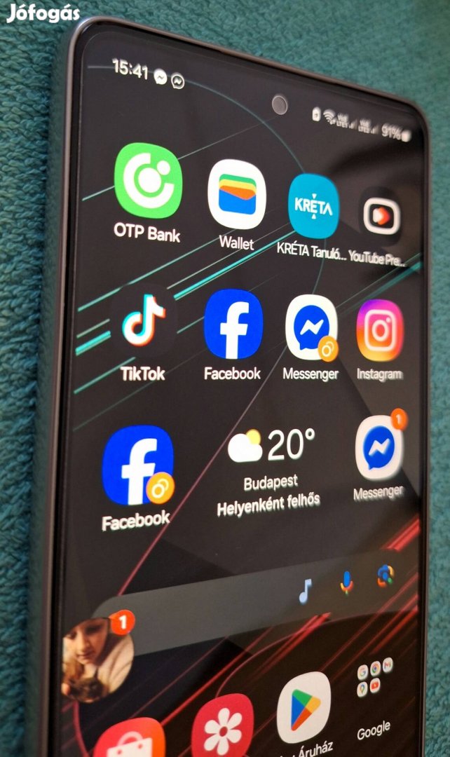 Samsung Galaxy A53 5G független mobiltelefon Papirokkal 
