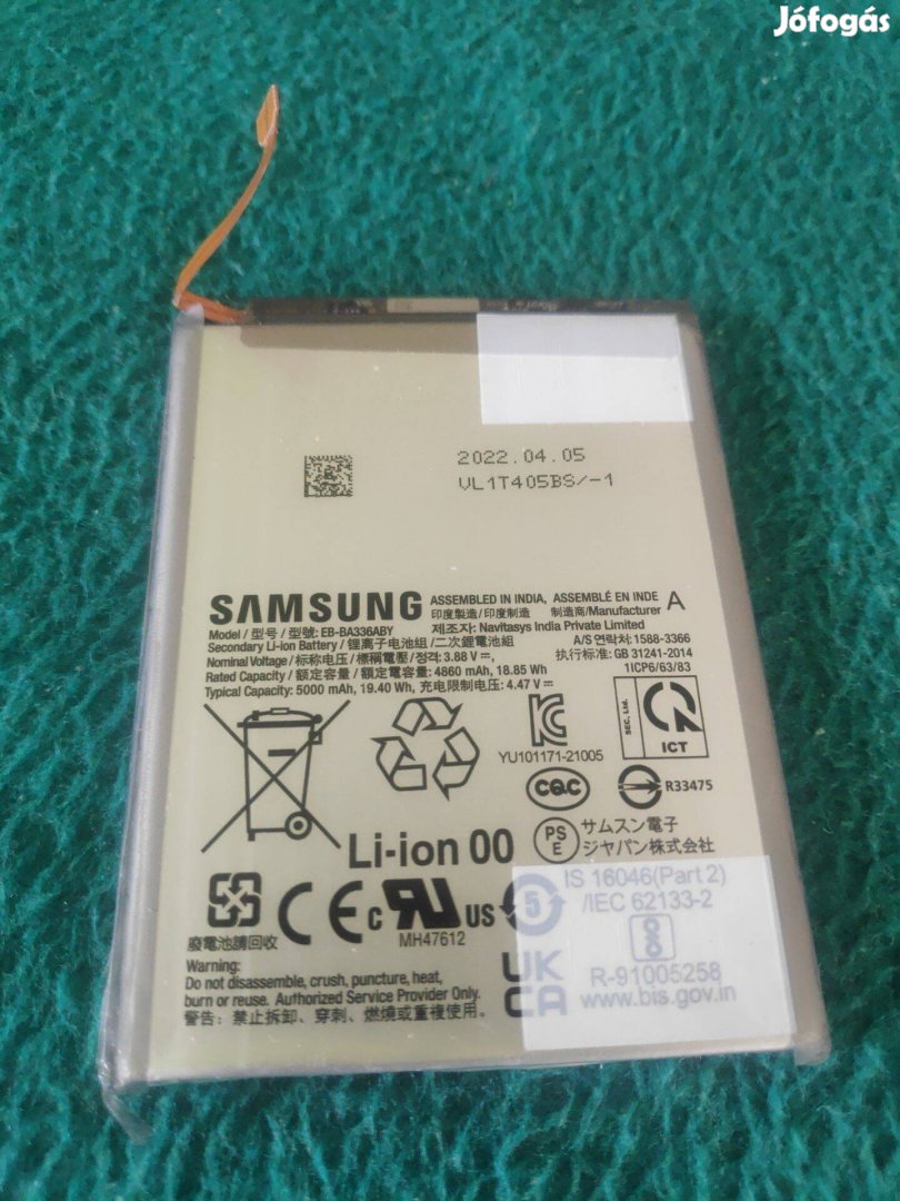 Samsung Galaxy A53 akkumulátor és alkatrészek
