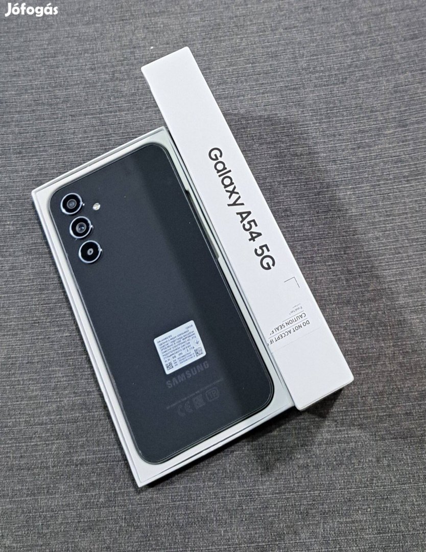 Samsung Galaxy A54 5G 128GB Fekete Kártyafüggetlen Mobiltelefon Eladó!