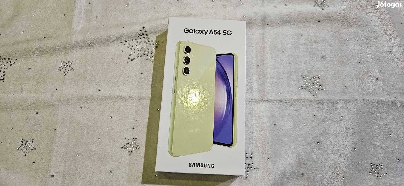 Samsung Galaxy A54 5G 8/128GB Független Új Zöld 2 év Garanciával!