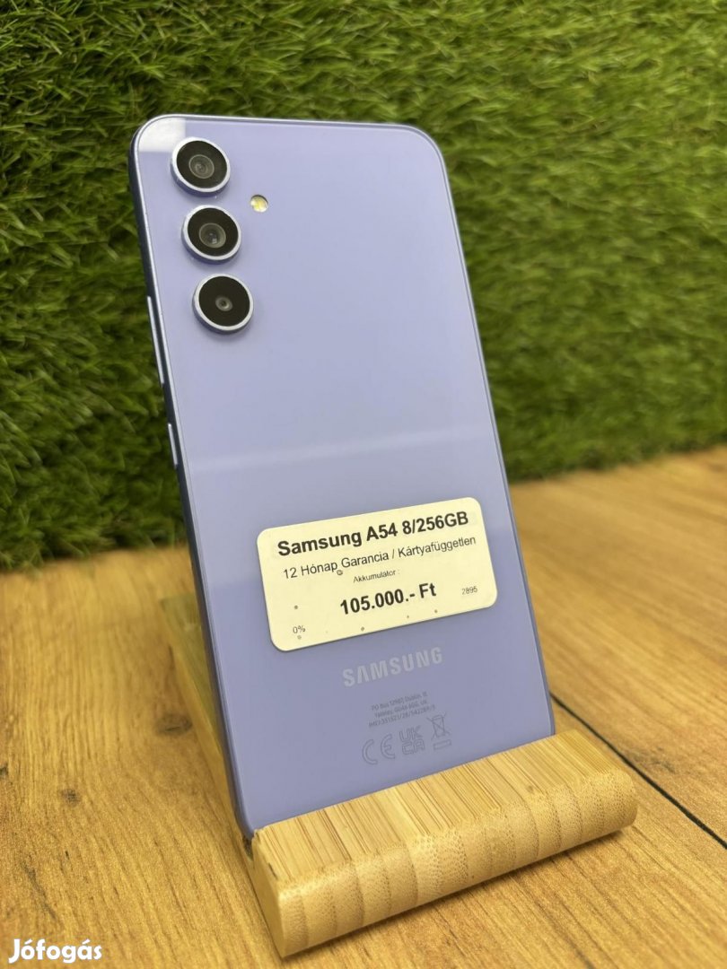 Samsung Galaxy A54 5G Kártyafüggetlen 256 GB, 12 hó garancia