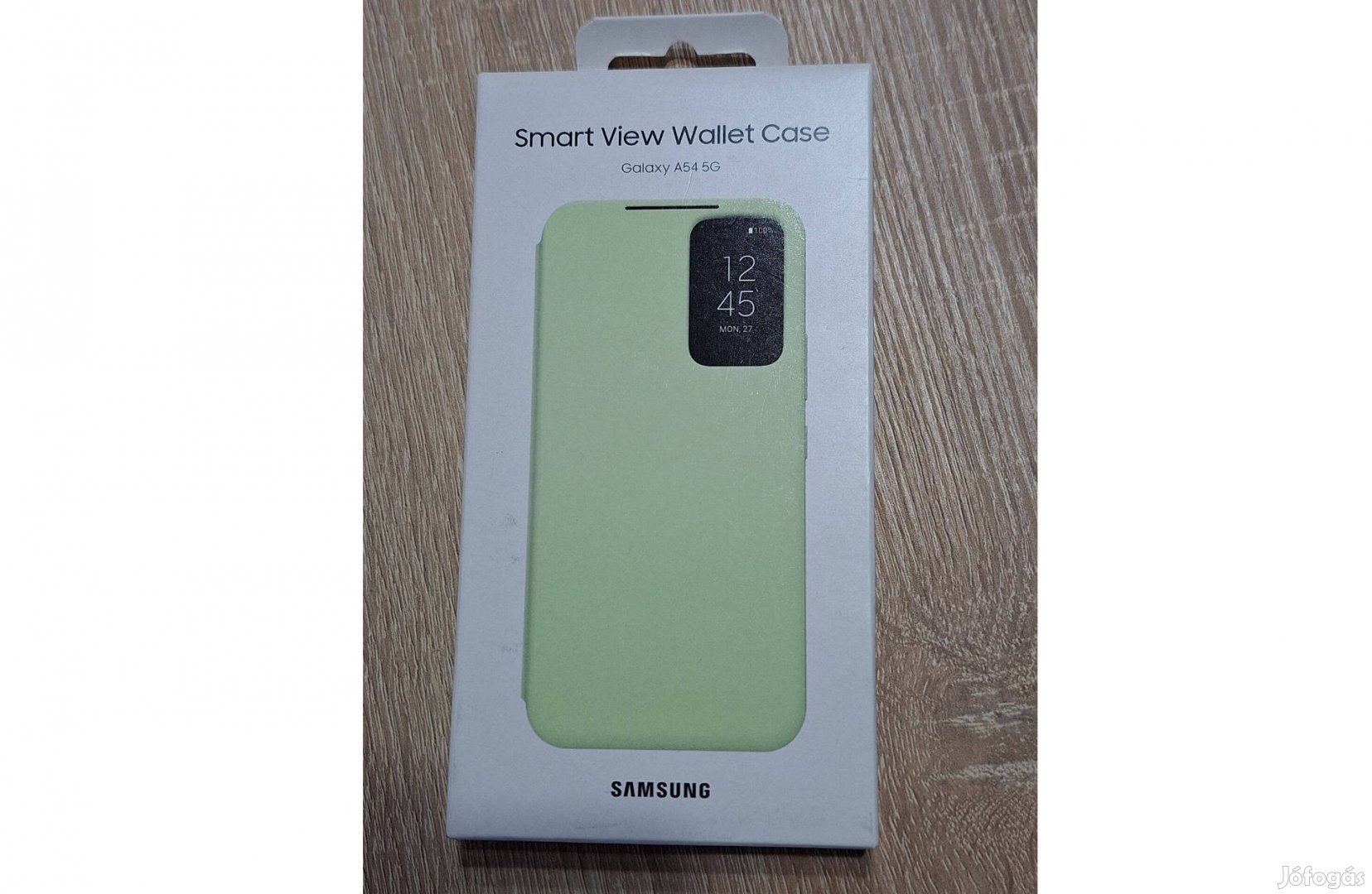 Samsung Galaxy A54 gyári Smart View Wallet tok Lime