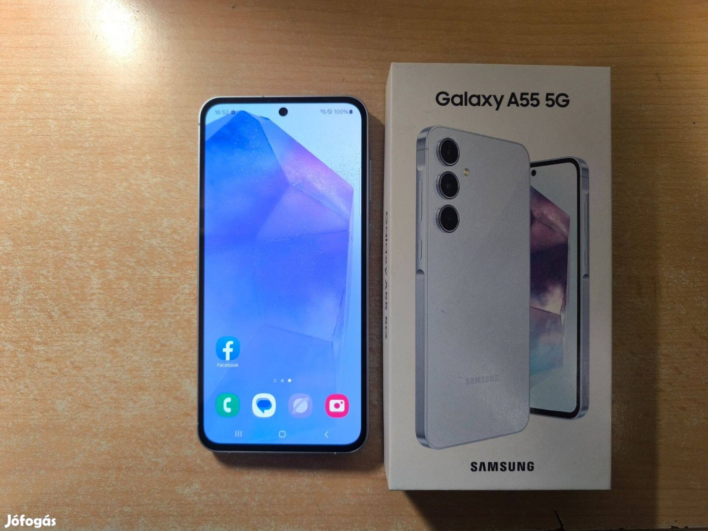 Samsung Galaxy A55 5G 8/128GB Dual Újszerű Iceblue Garis !