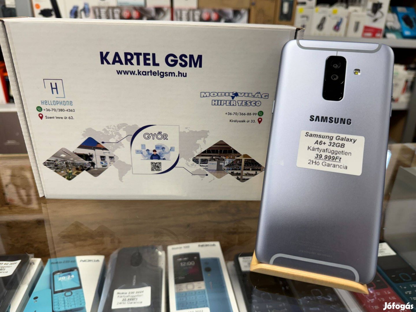 Samsung Galaxy A6+ 32GB Kártyafüggetlen 2Hó Garancia