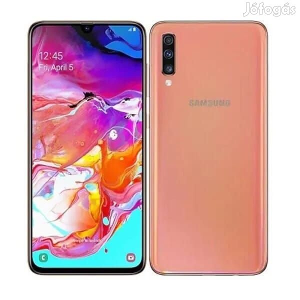 Samsung Galaxy A70 (32GB)  - Akku: 100% - Szín: Rózsaszín
