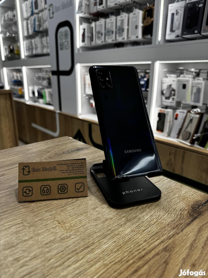 Samsung Galaxy A71 Kártyafüggetlen 128 GB 6 GB Ram, 12 hó garancia