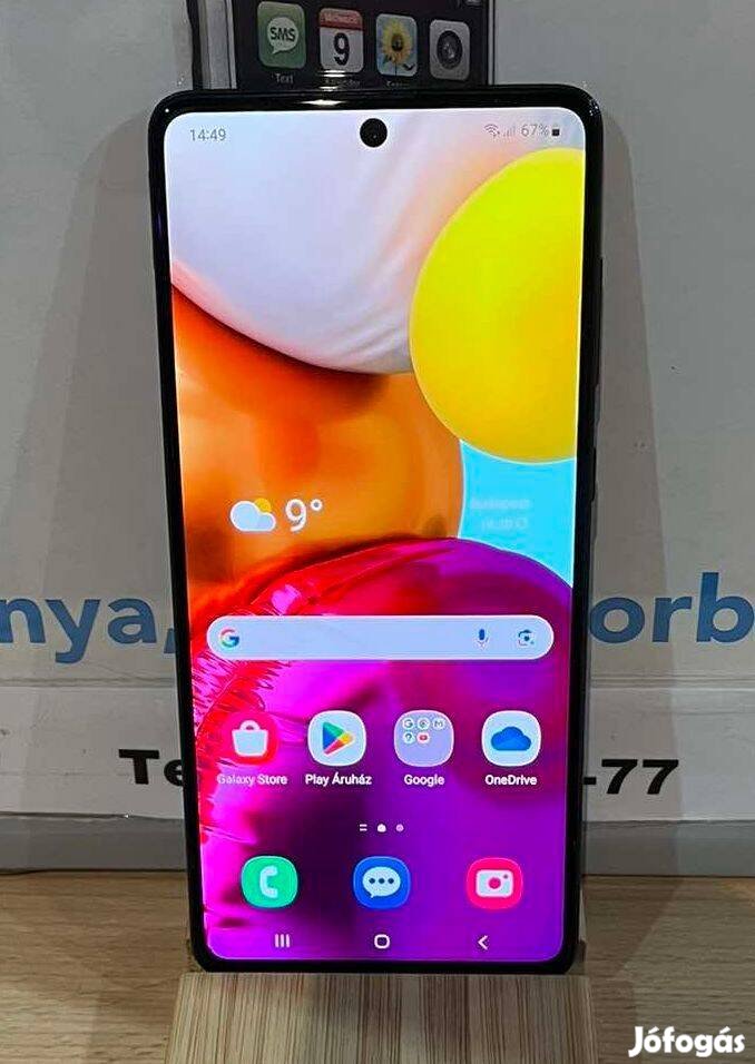 Samsung Galaxy A71, 6/128GB, Független, Dual, 1 Év Garancia!