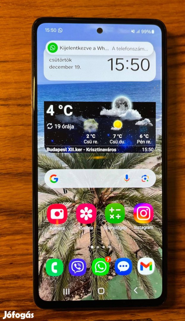 Samsung Galaxy A72 fehér eladó