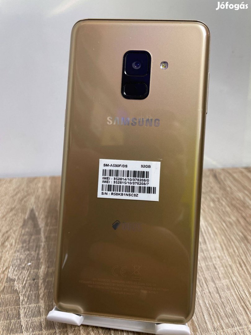 Samsung Galaxy A8 2018 4/32GB Arany, garanciával, üzletből